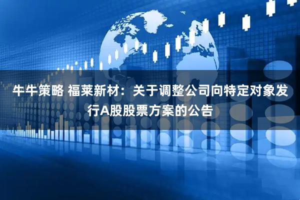 牛牛策略 福莱新材:关于调整公司向特定对象发行A股股票方案的公告