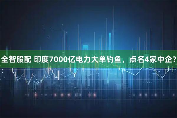 全智股配 印度7000亿电力大单钓鱼,点名4家中企?